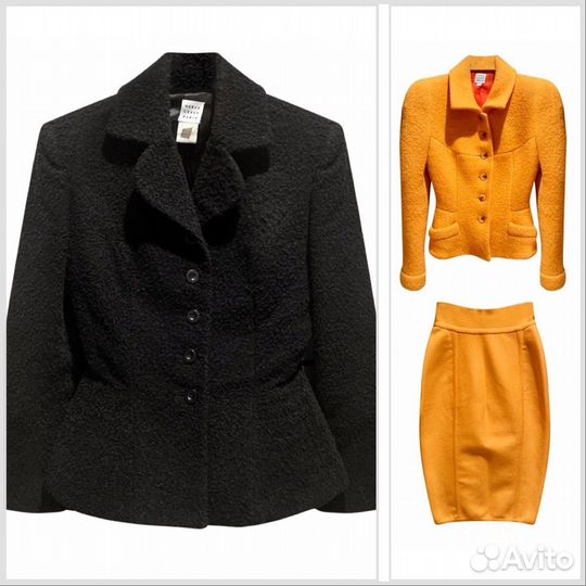 Винтажный костюм с юбкой Herve Leger