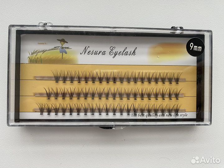 Накладные ресницы пучки 8-14 мм, изгиб С