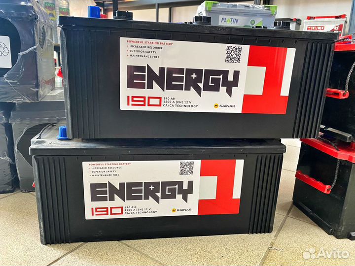 Аккумулятор Грузовой Energy 190Ач 1200А