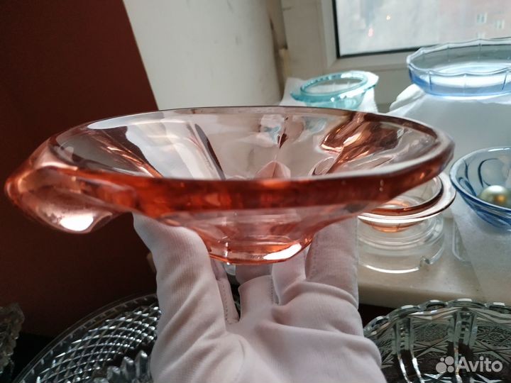 Вазы Пепельницы Цветное стекло Хрусталь СССР+