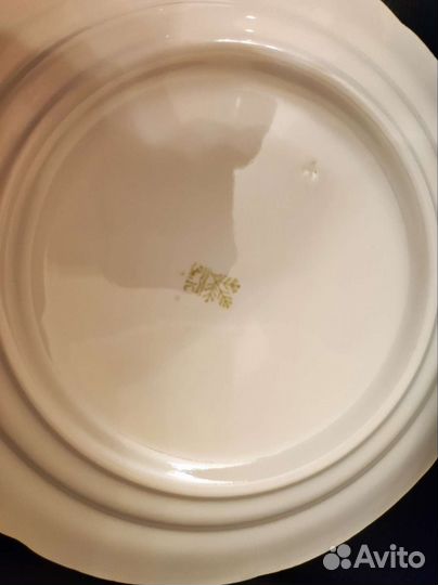 Тарелка зик СССР плоская 24см 3шт набор