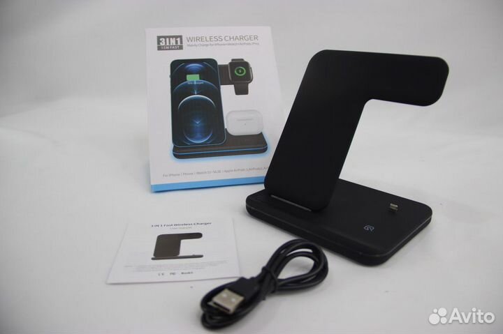 Беспроводная зарядка 3 в 1 Wireless charger