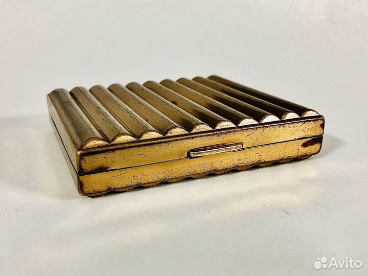 Портсигар редкий латунь USA 30-40е годы