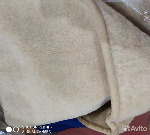 Плед из овечьей шерсти мериноса новый