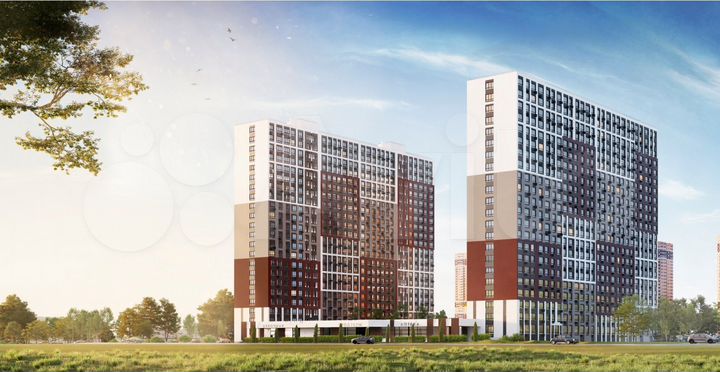 1-к. квартира, 34,6 м², 1/22 эт.