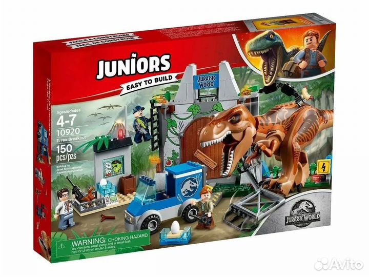 Конструктор juniors Побег Ти-Рекса 20920