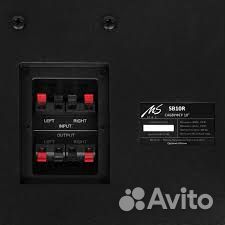 MS-MAX SB10R сабвуфер с выходом на ас новый