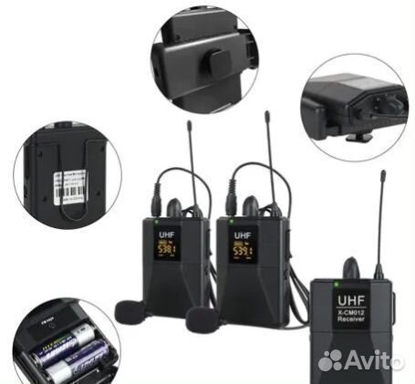 Беспроводной микрофон петличка xtuga X-CM012 UHF