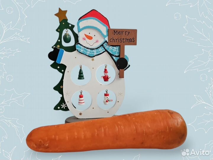 Нос для снеговика новый 20 см