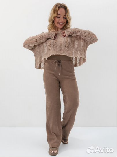 Брюки палаццо вельвет 42-52р