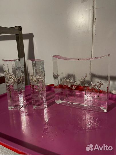 Лед пищевой с цветами 15103 грамм