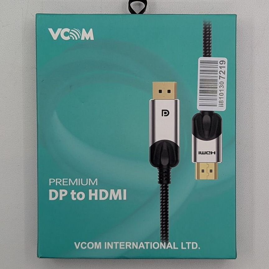 Кабель Cg608m, Dp(M) To Hdmi(M), 1,8 M, Vcom