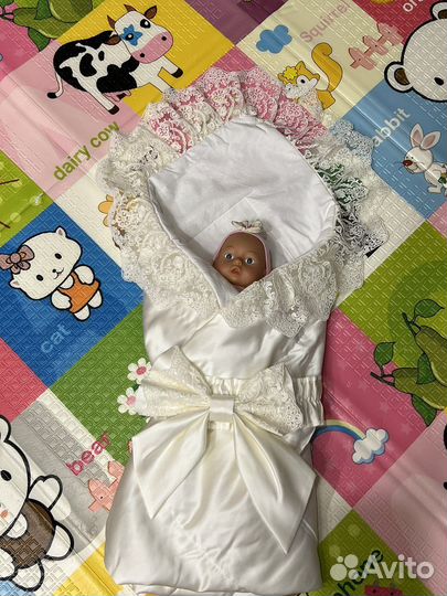 Конверт одеяло на выписку демисезонный