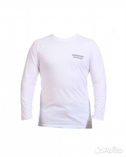 Футболка белая вмф с длинным рукавом 50/2