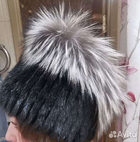 Шапка меховая из песца новая