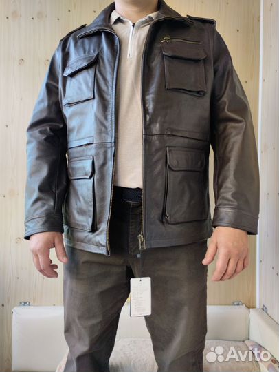 Куртка мужская кожаная