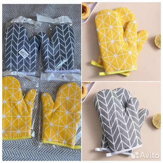 Прихватки кухонные, рукавицы для горячего новые