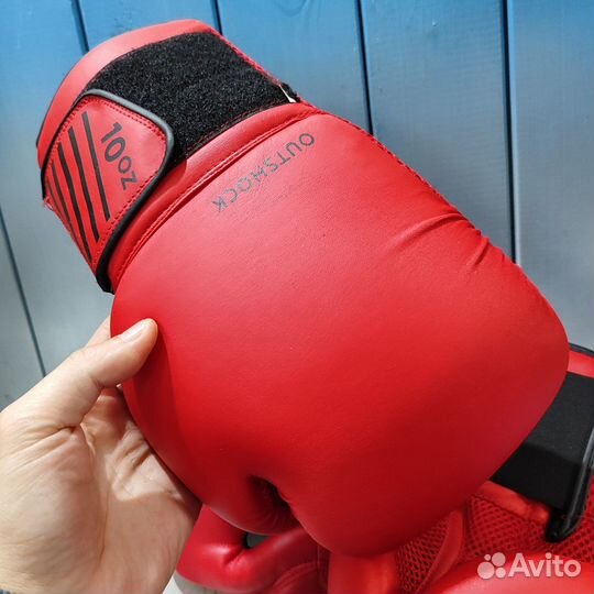 Перчатки боксерские 10 oz Декатлон + шлем