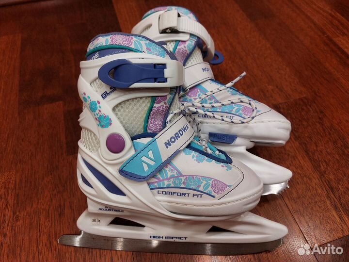 Коньки раздвижные детские Nordway Slide р.26-31