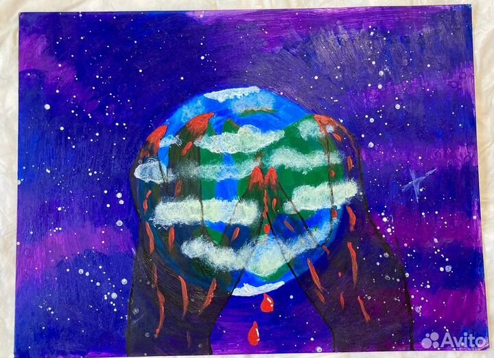 Картина земля в адских руках