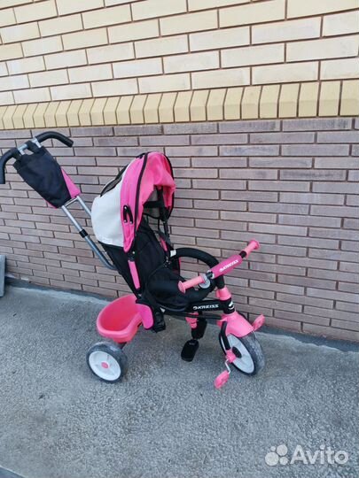 Велосипед коляска с ручкой