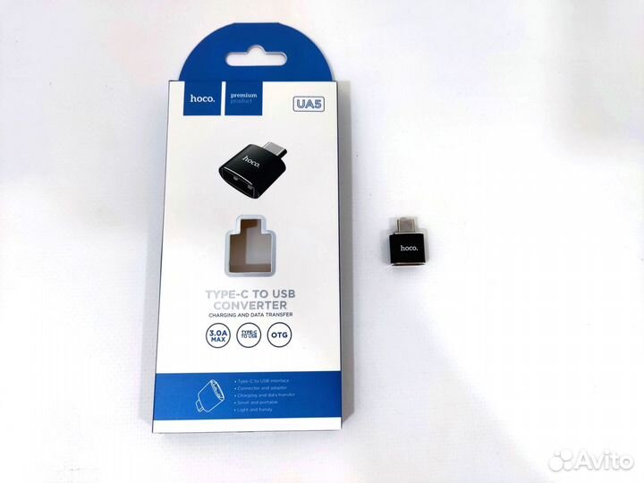 OTG адаптер для смартфона Type-C microusb