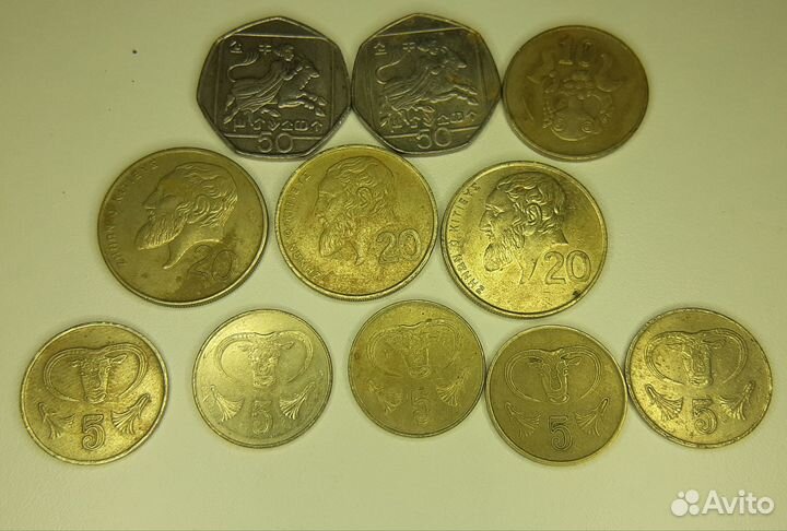 Монеты Албании, Греции, Италии, Кипра, Украины