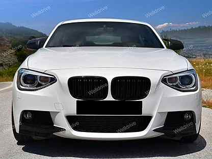 Клыки BMW 1 F20 F21 дорестайл M пакет черные