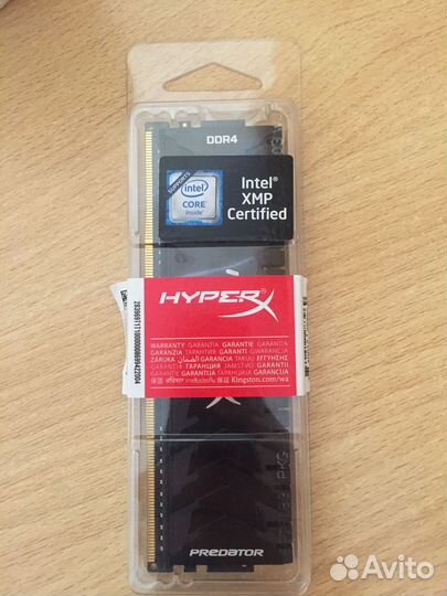 Оперативная память ddr4 hyperx predator 8gb