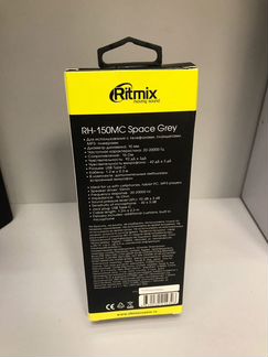 Гарнитура Type-C 1.2m ritmix RH-150MC Space grey 1