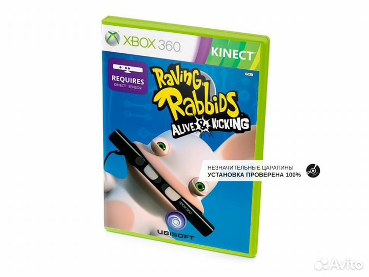 Raving Rabbids Alive Kicking, б/у, незнач.царап