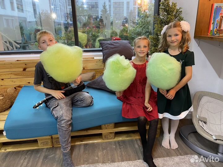 Сладкий бар: сладкая вата, попкорн, яблоки в карам