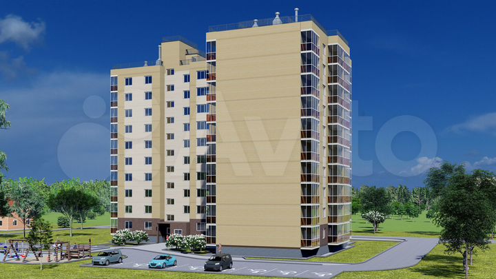 2-к. квартира, 71,5 м², 8/10 эт.