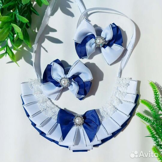 Школьные бантики брошки воротнички