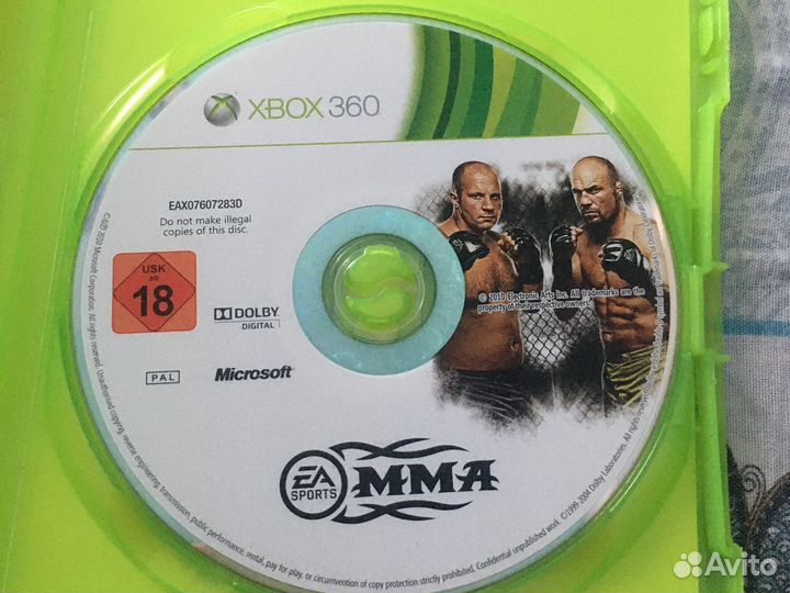 Игра для приставки xbox 360 ea sports mma