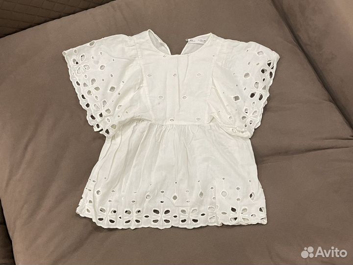 Блузка zara белая для девочки