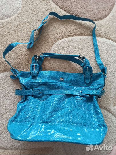 Сумка burberry натуральная кожа