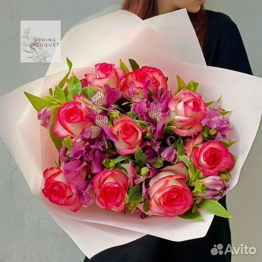 101 роза Цветы