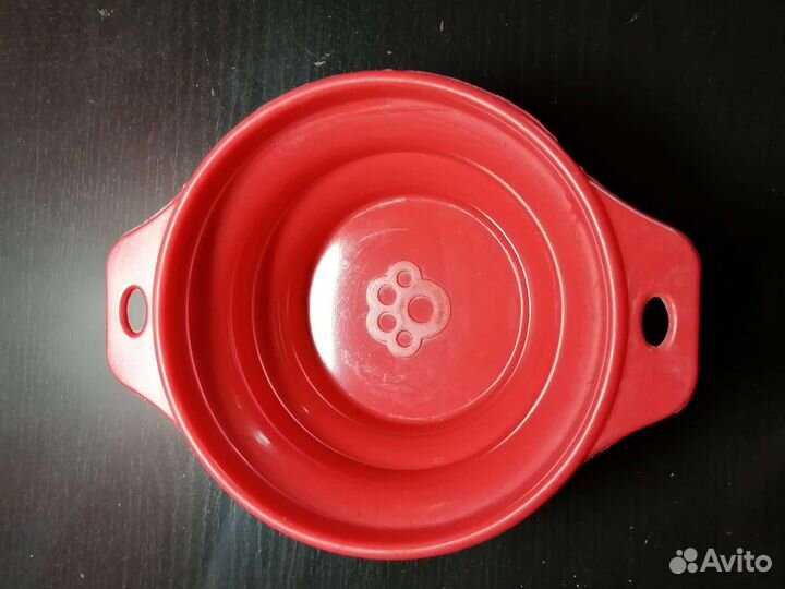 Силиконовая складная тарелка, для собак