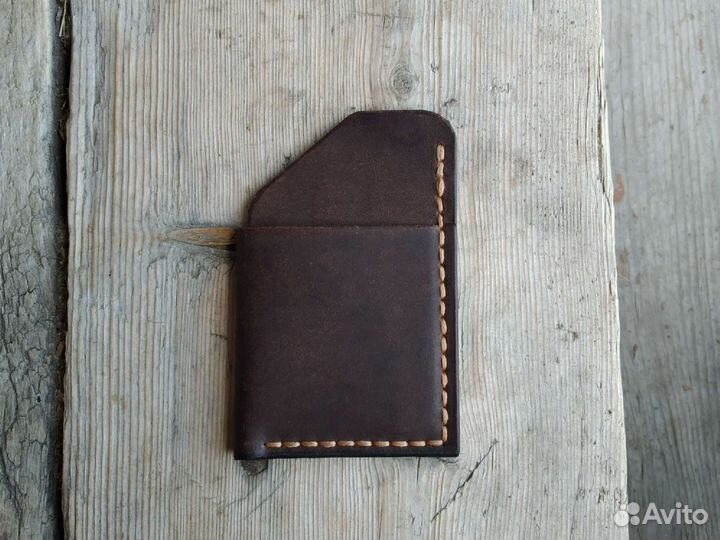 Картхолдер из натуральной кожи ручной работы