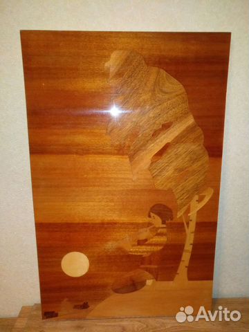 Панно шпон дерево СССР