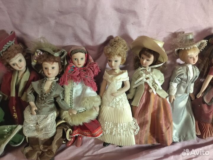 Фарфоровые куклы дамы эпохи