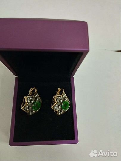 Серьги золото 375