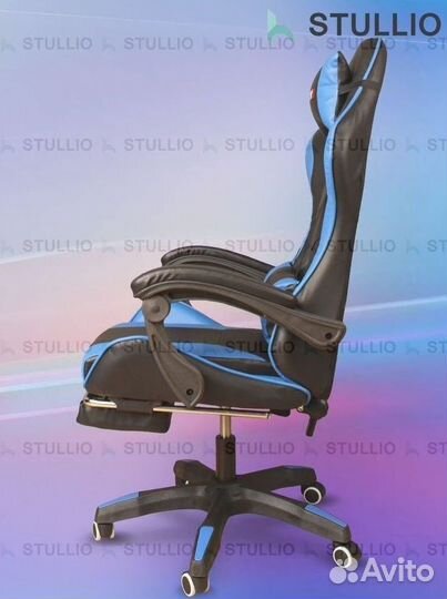 Компьютерное игровое кресло геймерское с массажем