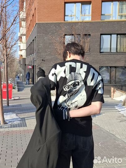 Футболка оверсайз Fuck Off Rick Owens/Balenciaga t