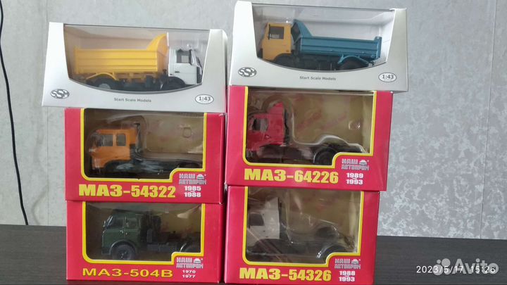 Модели грузовых автомобилей 1:43 Аист, SSM