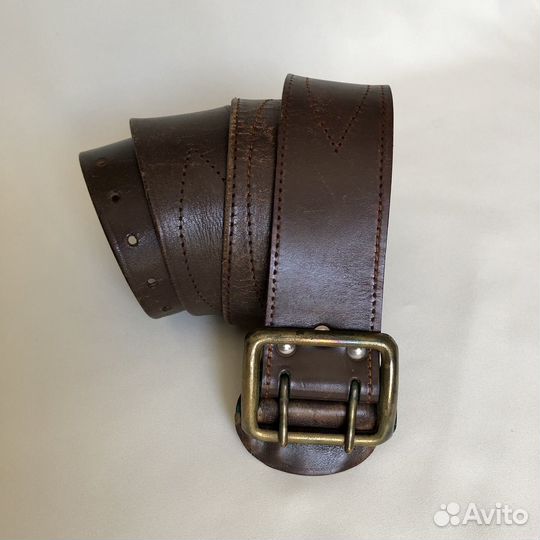 Офицерский кожаный ремень 117 см