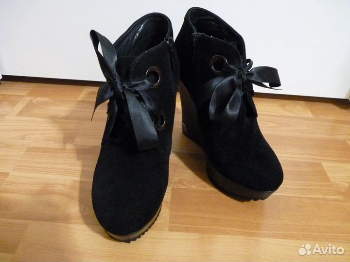 Ботильоны Натуральная Замша практически новые р.37