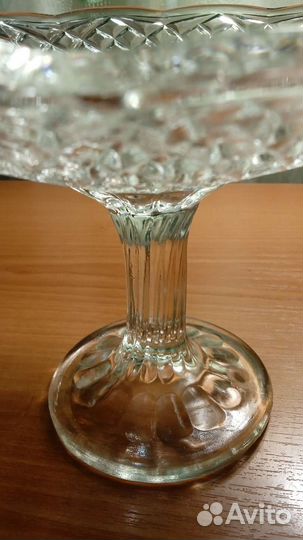 Ваза на ножке стекло СССР
