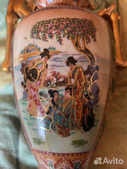 Ваза костяной фарфор Китай новая 37см подарок